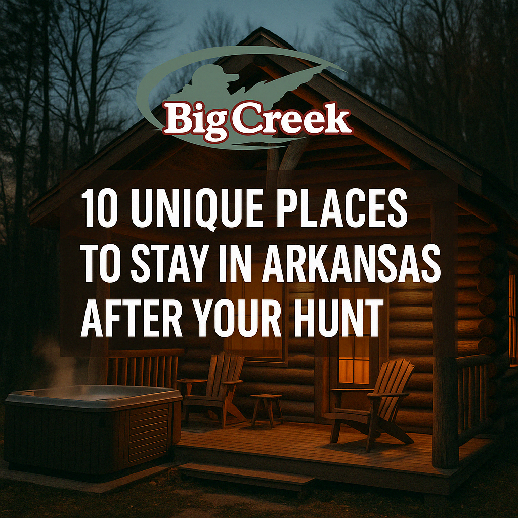 10 unique places to stay in arkansas after your epic waterfowl hunt with Big Creek Outfitters